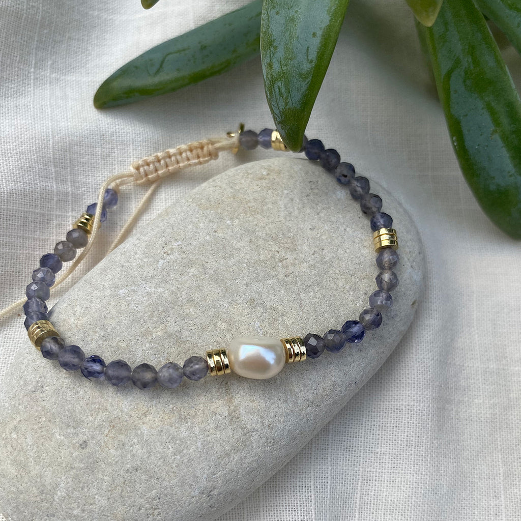Armbånd med halvedelstener,blå - A&C Oslo - Design Collection_2