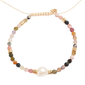 Armbånd med halvedelstener,multi