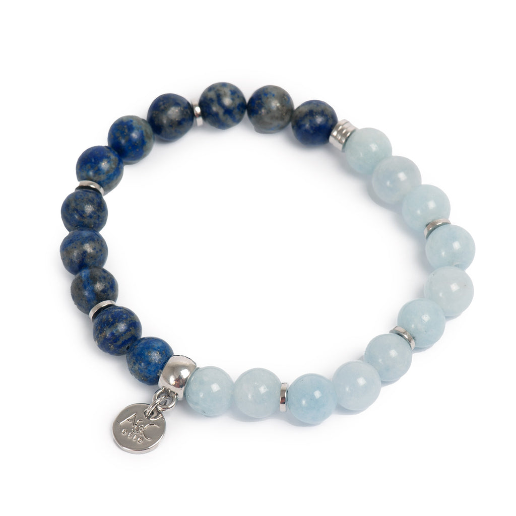 Armbånd med lapis og kvarts - A&C Oslo - Design Collection