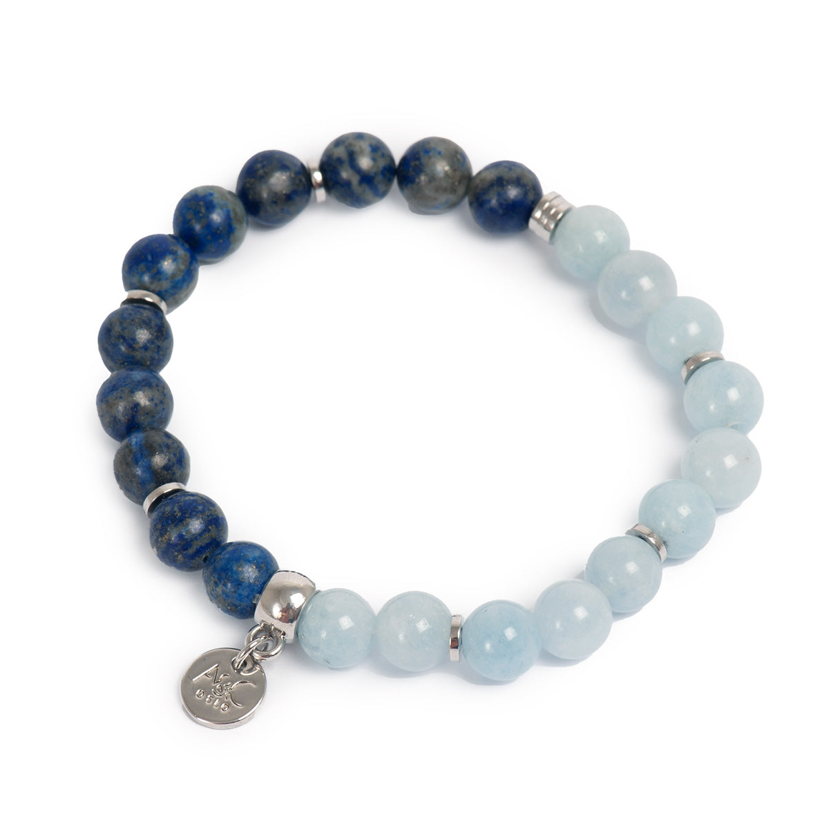 Armbånd med lapis og kvarts - A&C Oslo - Design Collection