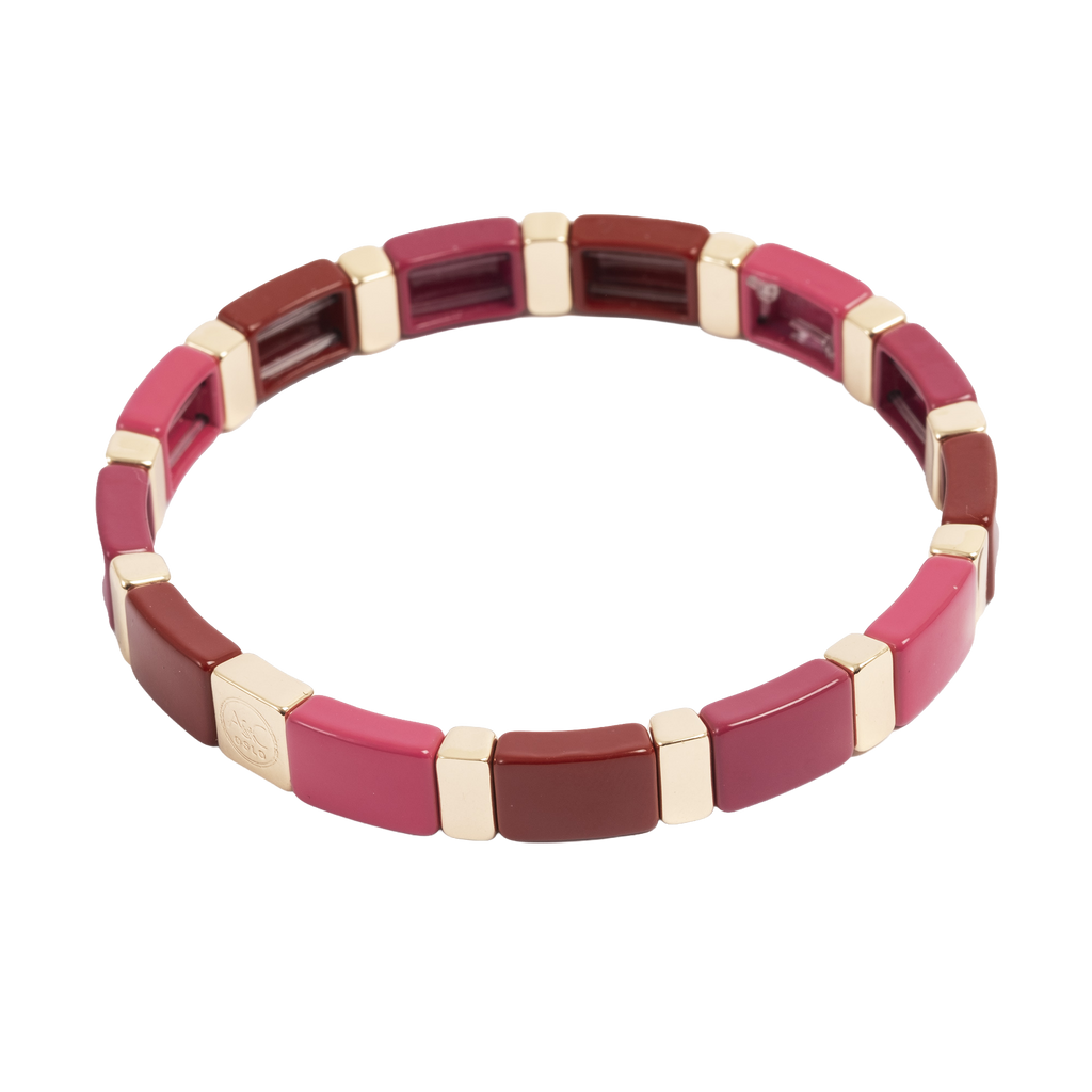 Emaljert armbånd, ruby - A&C Oslo - Design Collection