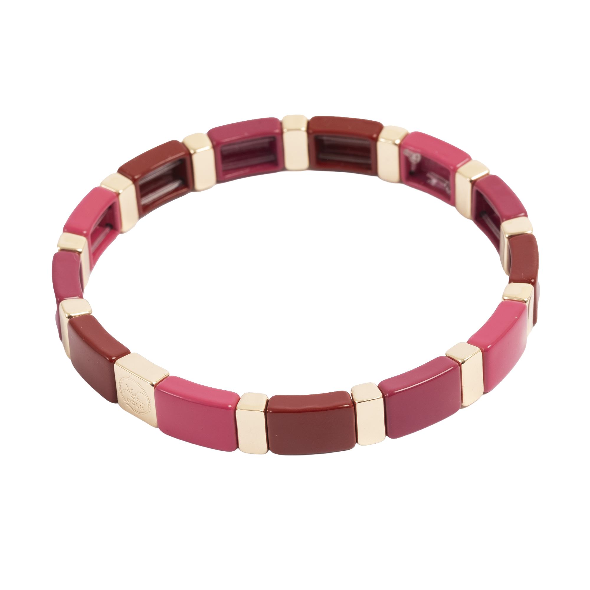 Emaljert armbånd, ruby - A&C Oslo - Design Collection