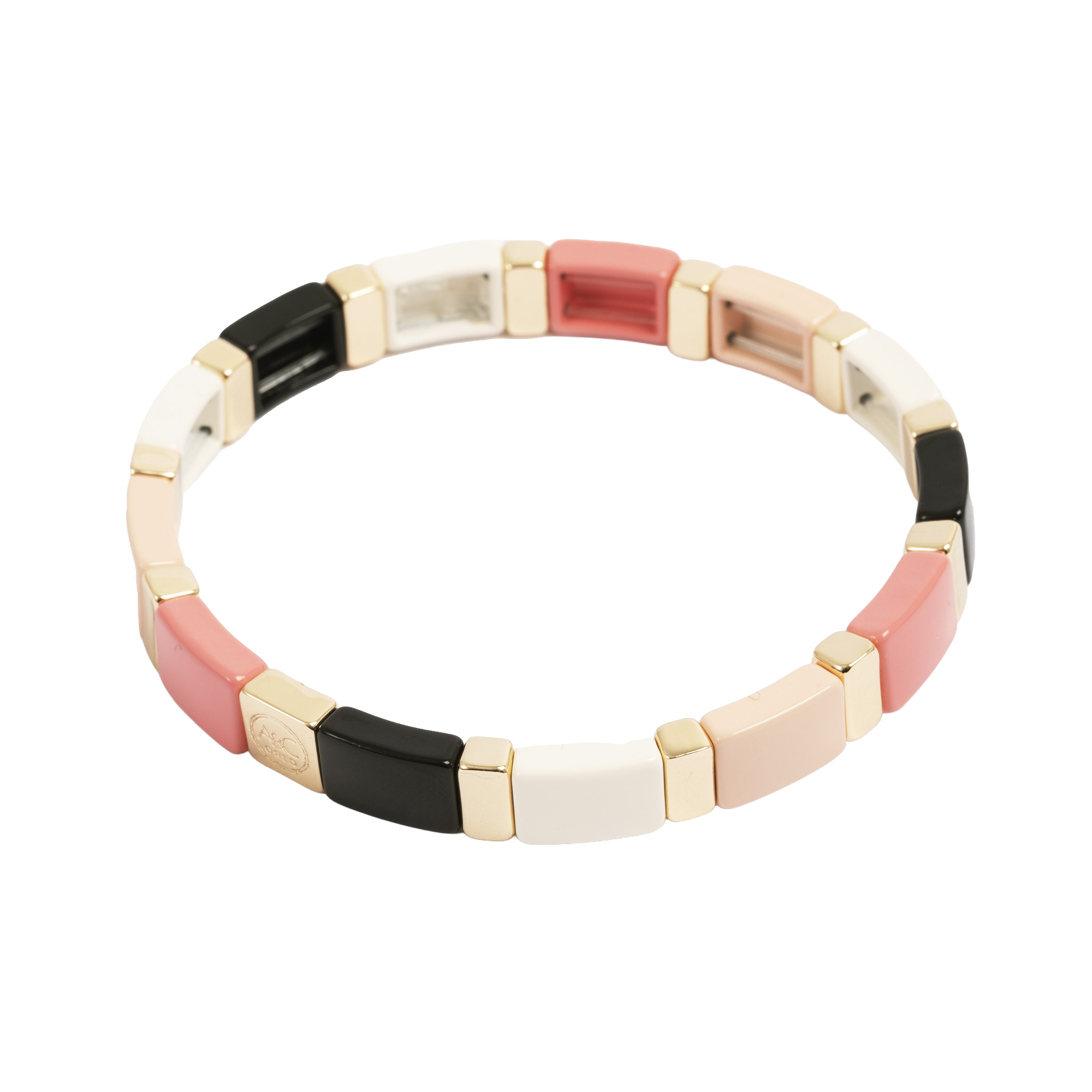 Emaljert armbånd, delicate rose - A&C Oslo - Design Collection