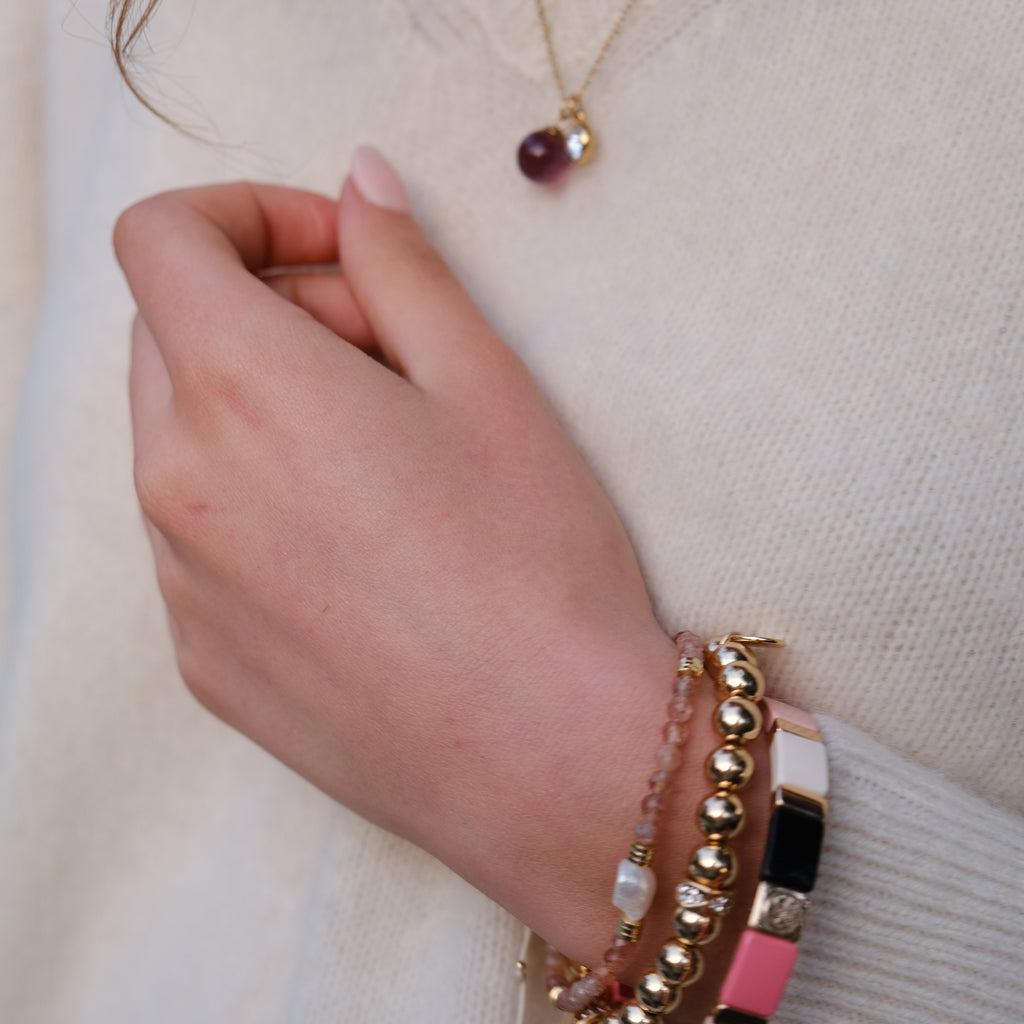 Emaljert armbånd, delicate rose - A&C Oslo - Design Collection_2