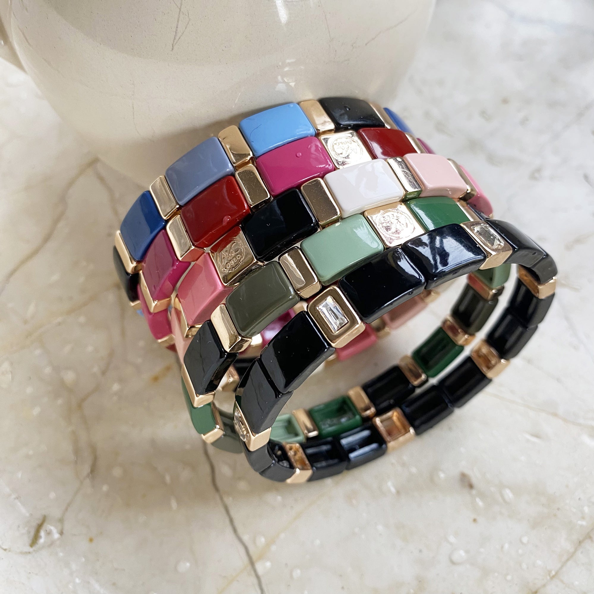 Emaljert armbånd, delicate rose - A&C Oslo - Design Collection_4