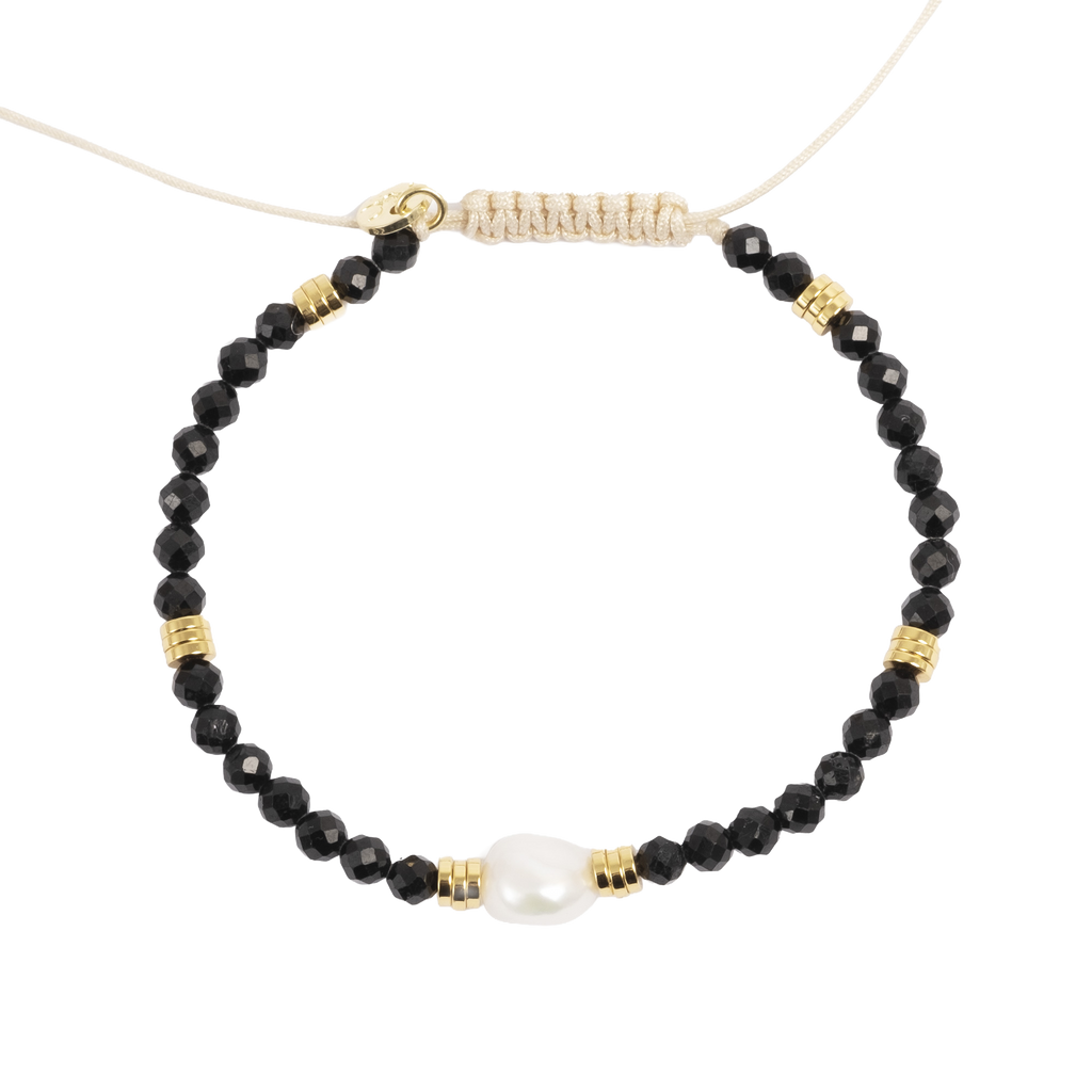 Armbånd med halvedelstener, onyx - A&C Oslo - Design Collection