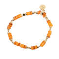 Delikat armbånd med orange skjell - A&C Oslo - Design Collection