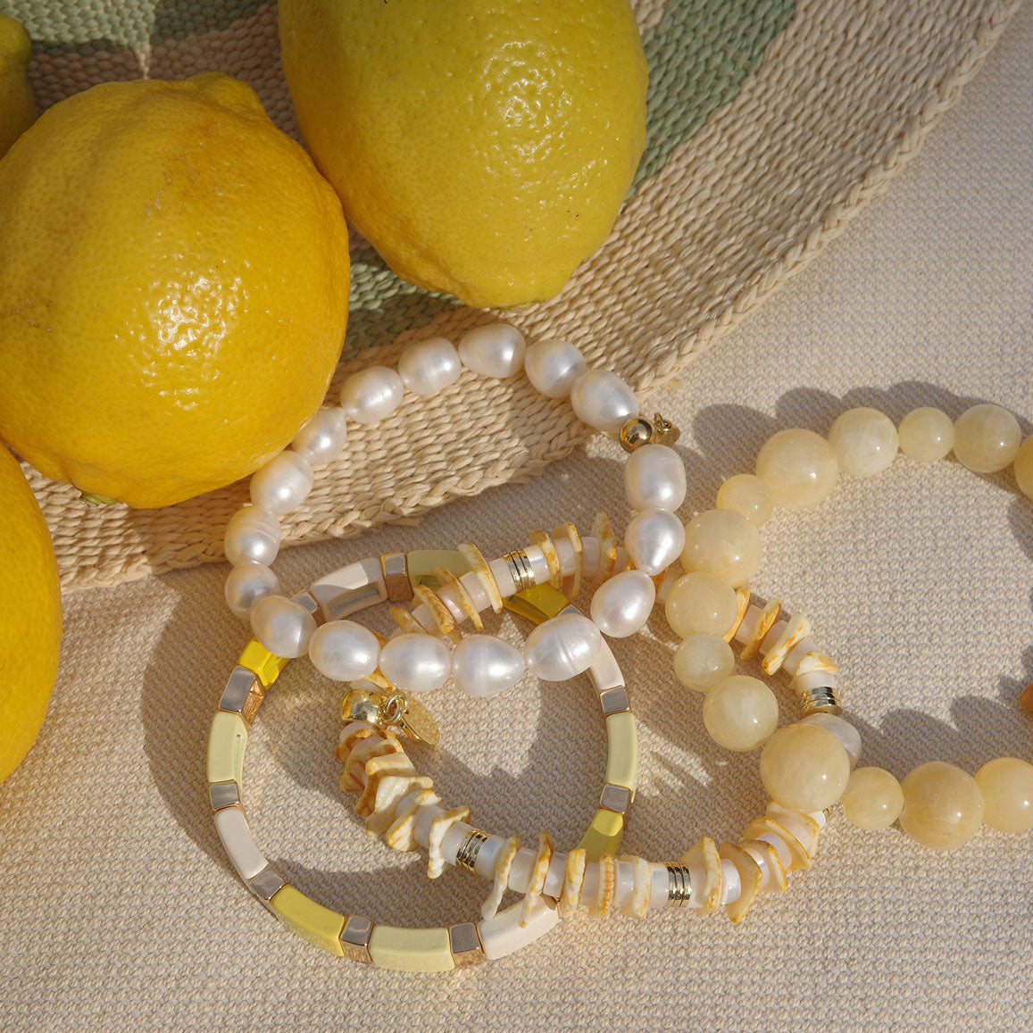 Skjellarmbånd, gul - A&C Oslo - Design Collection_4