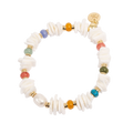 Skjellarmbånd, hvit - A&C Oslo - Design Collection