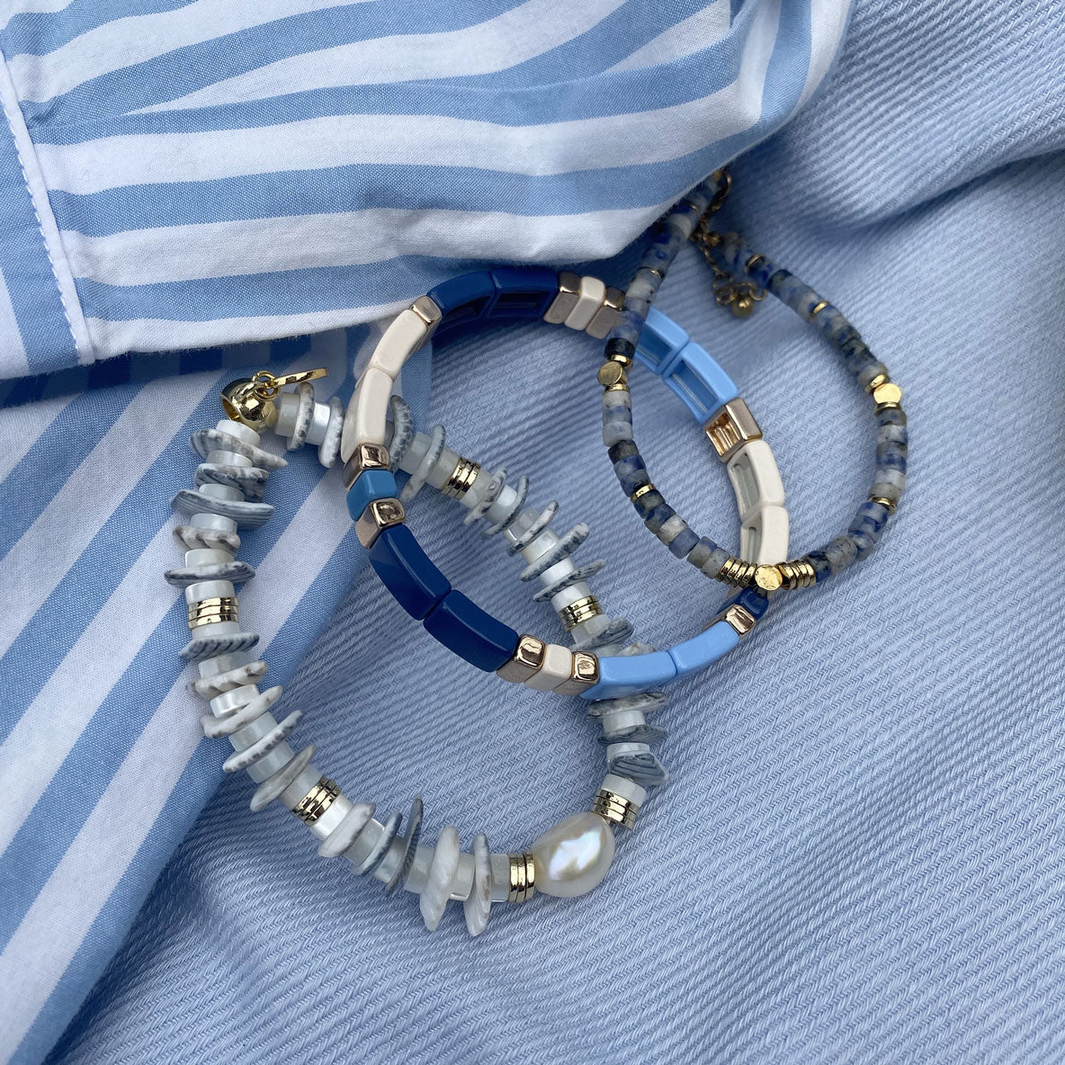 Emaljert armbånd, Nautical L - A&C Oslo - Design Collection_2