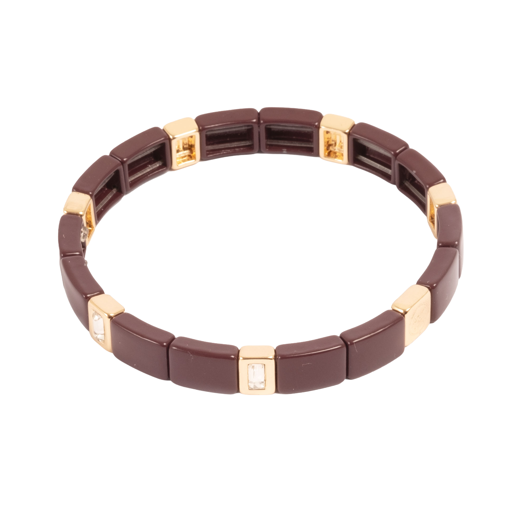 Emaljert armbånd, burgundy - A&C Oslo - Design Collection