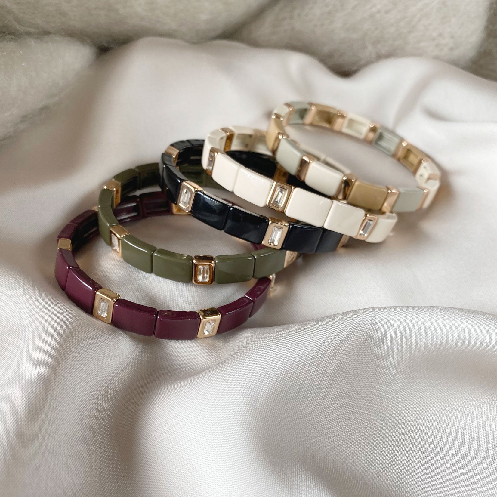 Emaljert armbånd, burgundy - A&C Oslo - Design Collection_2