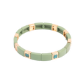 Emaljert armbånd, green - A&C Oslo - Design Collection
