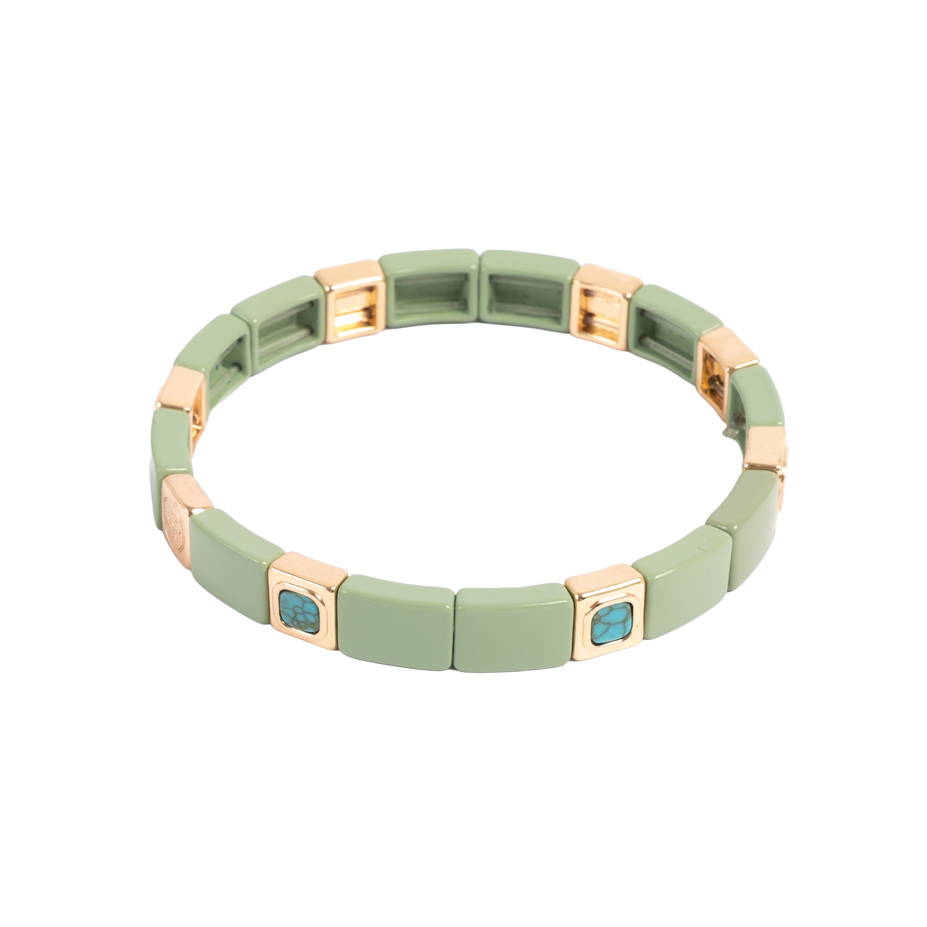 Emaljert armbånd, green - A&C Oslo - Design Collection