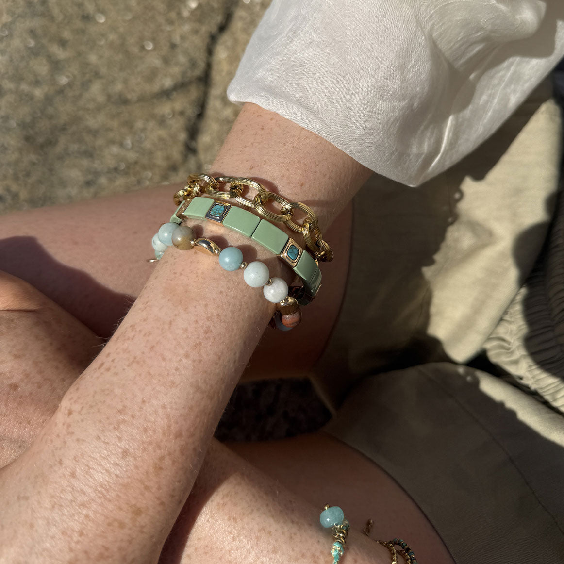 Emaljert armbånd, green - A&C Oslo - Design Collection_2