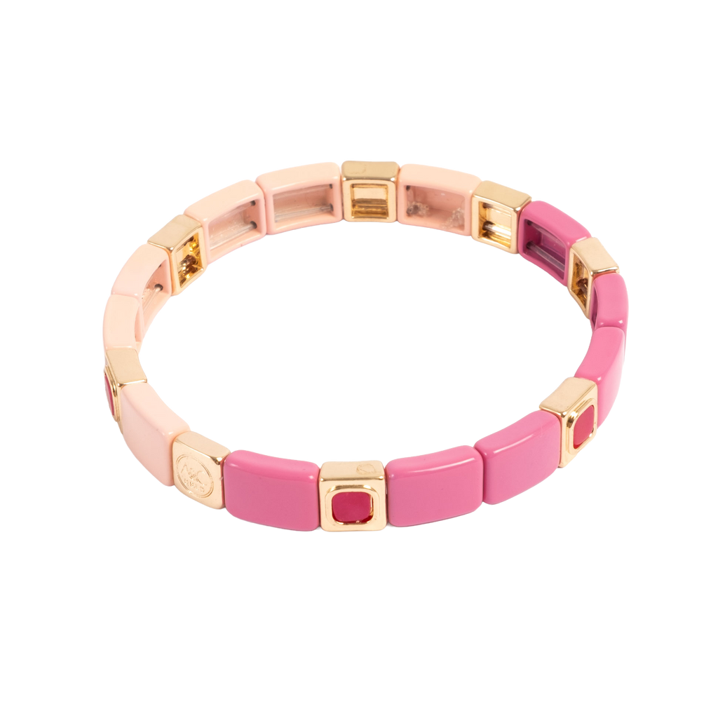 Emaljert armbånd, pink - A&C Oslo - Design Collection