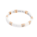 Emaljert armbånd, white - A&C Oslo - Design Collection