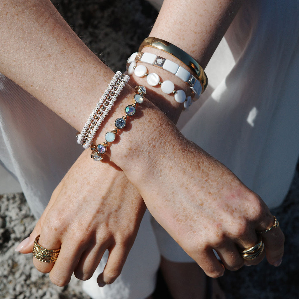 Emaljert armbånd, white - A&C Oslo - Design Collection_2