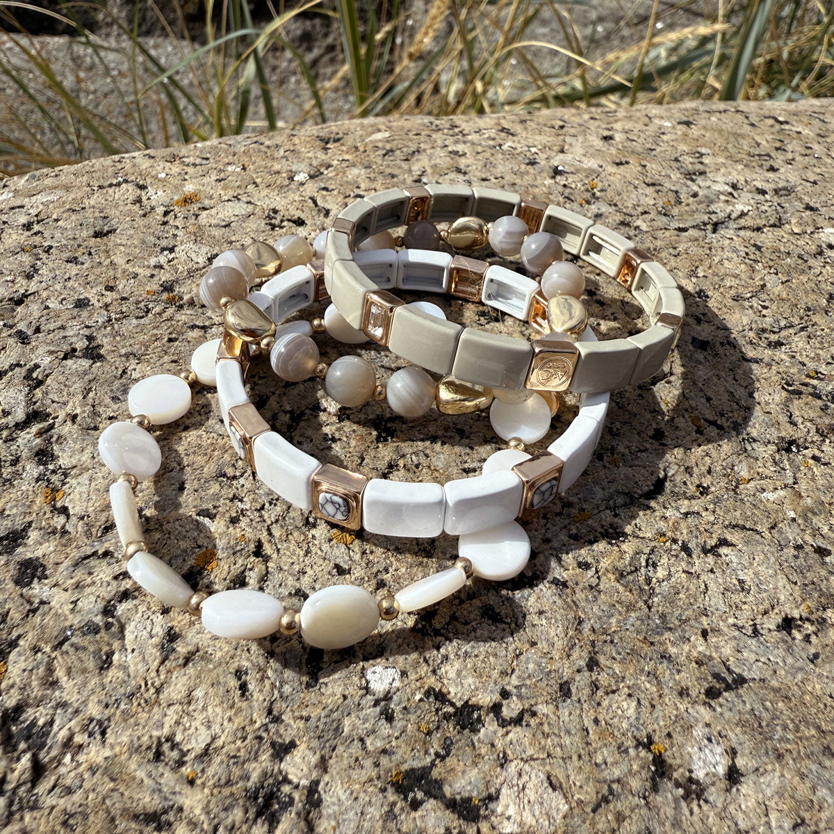 Emaljert armbånd, white - A&C Oslo - Design Collection_3