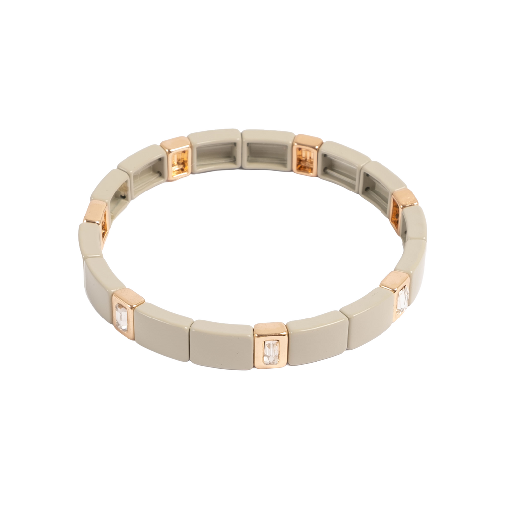 Emaljert armbånd, khaki - A&C Oslo - Design Collection