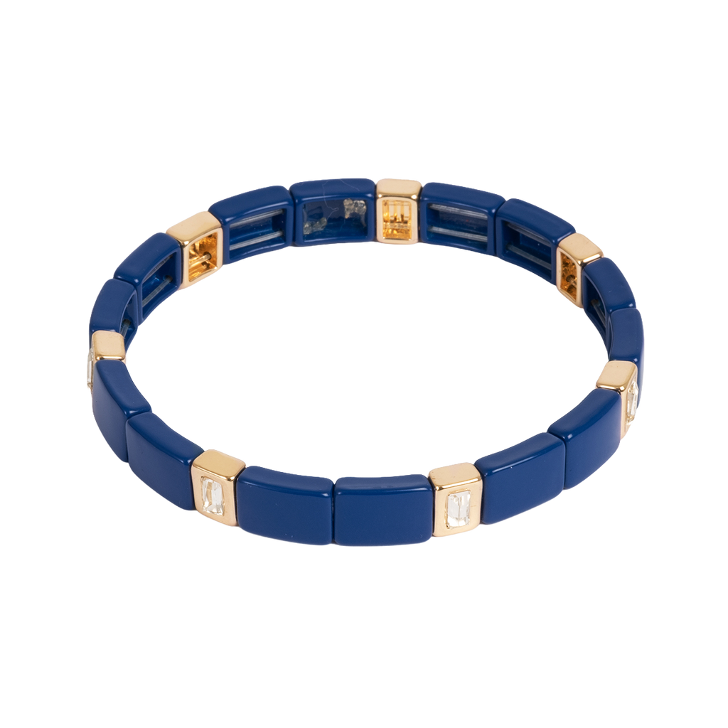 Emaljert armbånd, royal blue