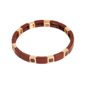 Emaljert armbånd, rusty brown