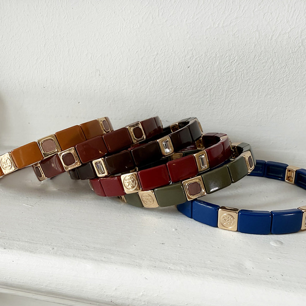 Emaljert armbånd, army