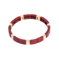 Emaljert armbånd, red