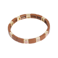 Emaljert armbånd, caramel