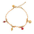 Armbånd med charms, pink, Steel G - A&C Oslo - Design Collection