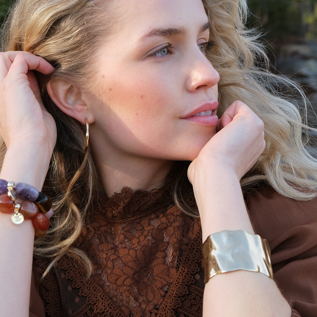 Cuff-armbånd, Sculptured, G - A&C Oslo - Design Collection_4