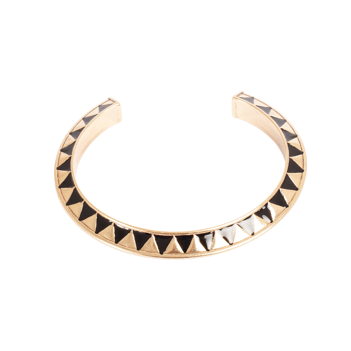 Cuff-armbånd, Morning Sun, sort - A&C Oslo - Design Collection