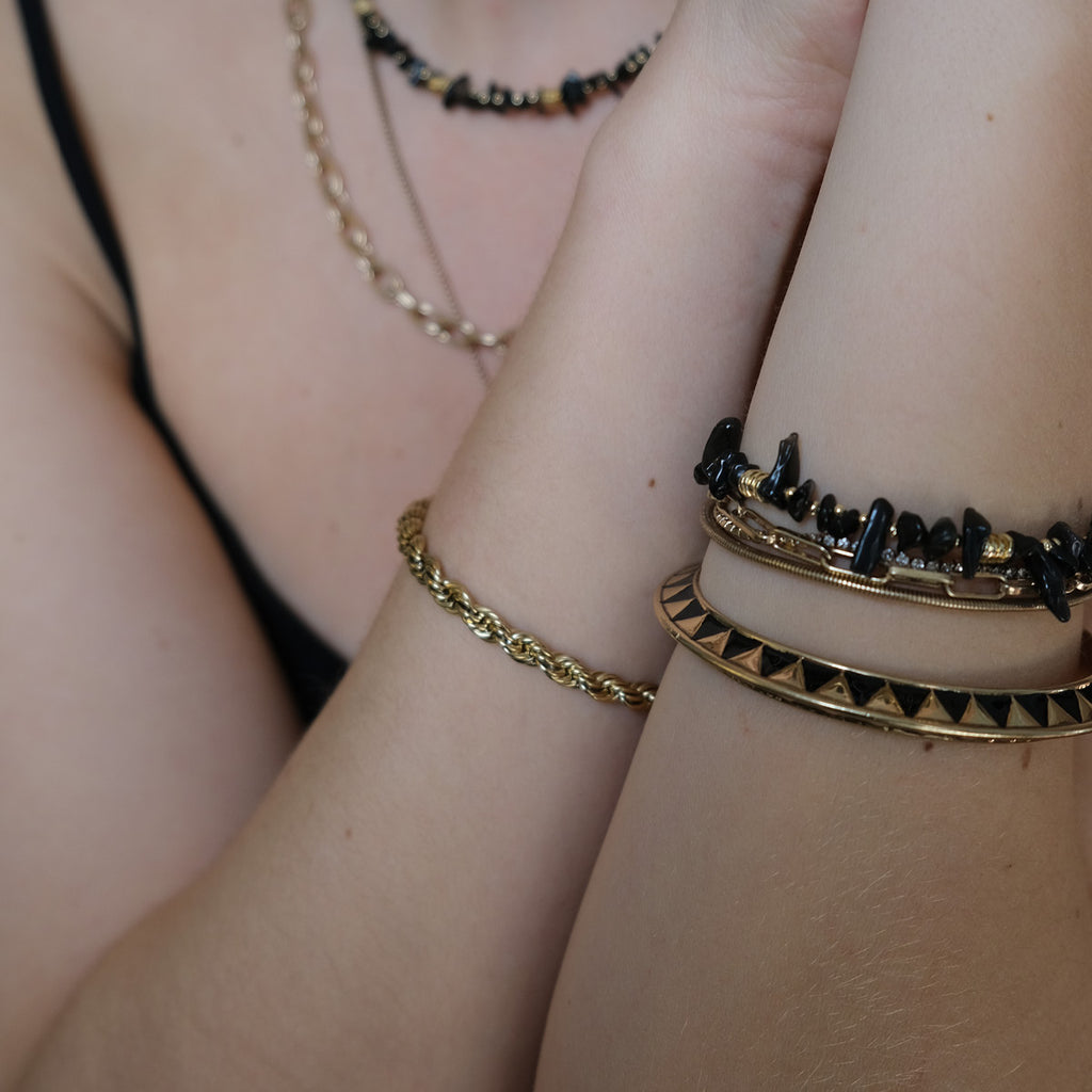 Cuff-armbånd, Morning Sun, sort - A&C Oslo - Design Collection_4