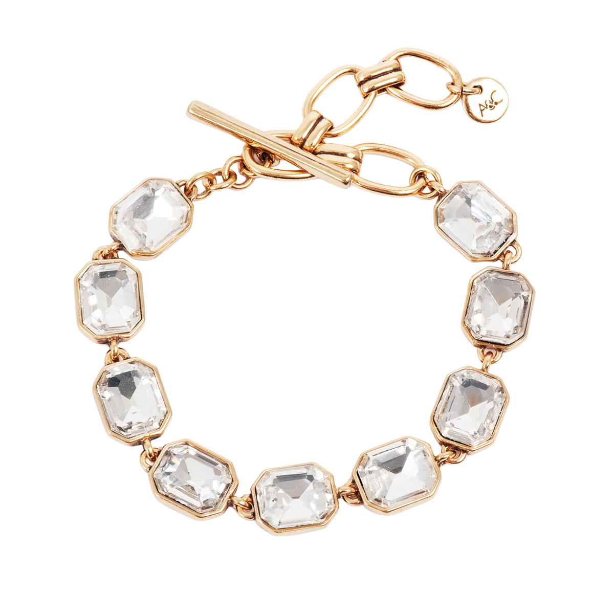 Statement-armbånd med crystal glass, G - A&C Oslo - Design Collection
