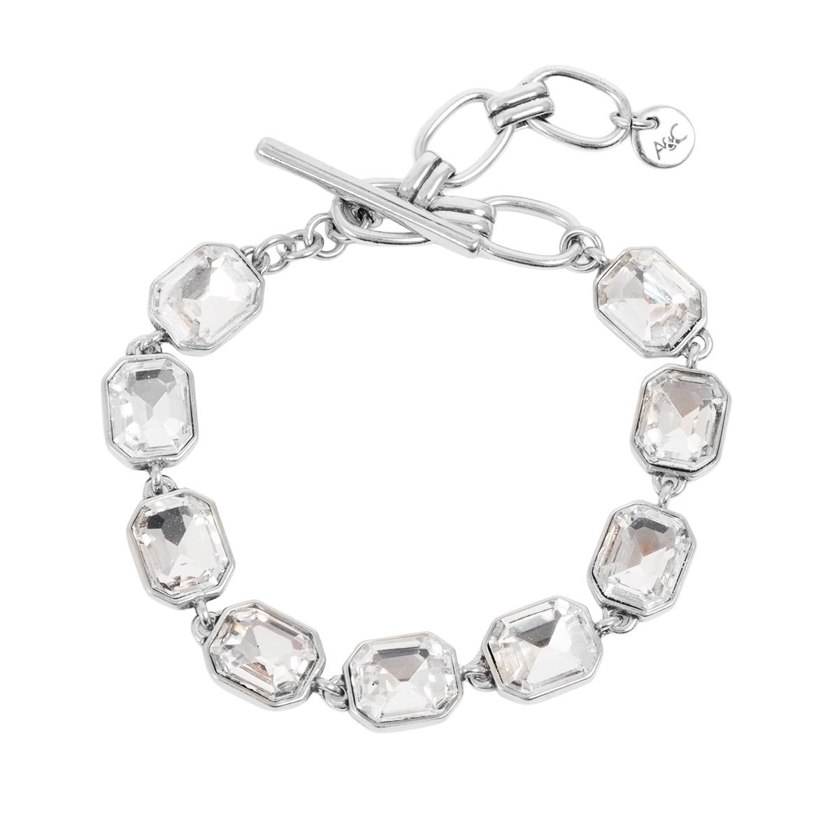 Statement-armbånd med crystal glass, S - A&C Oslo - Design Collection
