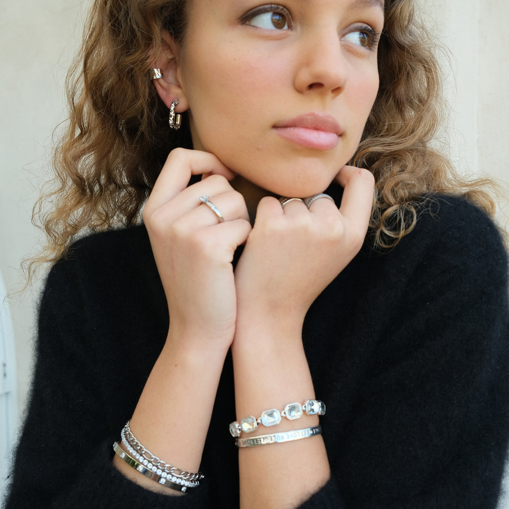 Statement-armbånd med crystal glass, S - A&C Oslo - Design Collection_3
