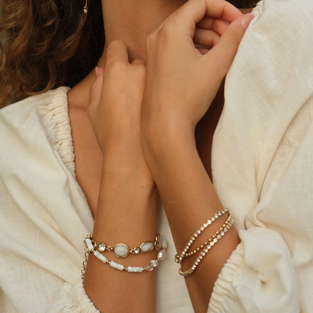 Armbånd med tre rader, crystals S - A&C Oslo - Design Collection_2