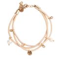 Armbånd med charms, beige - A&C Oslo - Design Collection