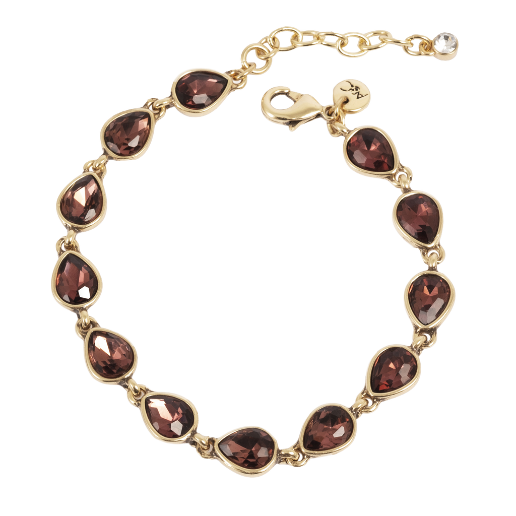 Armbånd, Sparkling Drops, rød, G - A&C Oslo - Design Collection