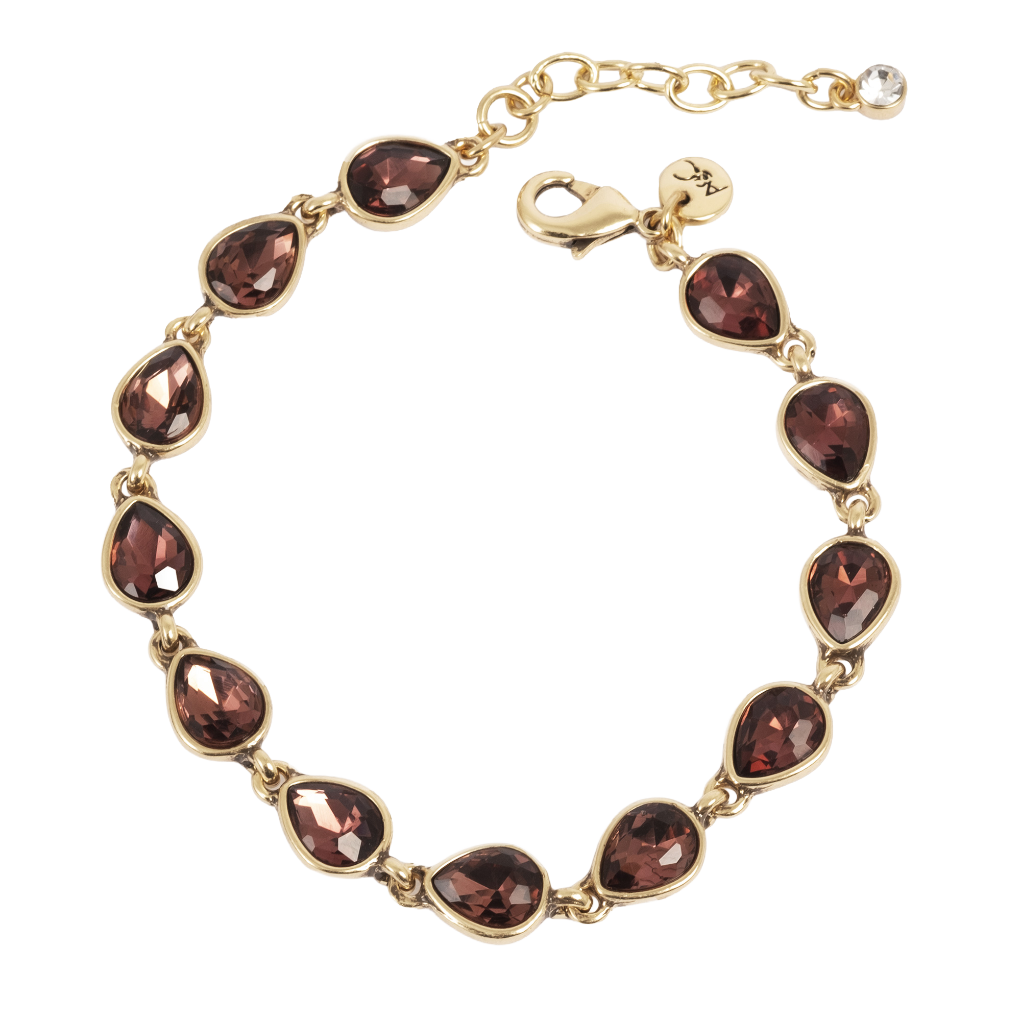 Armbånd, Sparkling Drops, rød, G - A&C Oslo - Design Collection