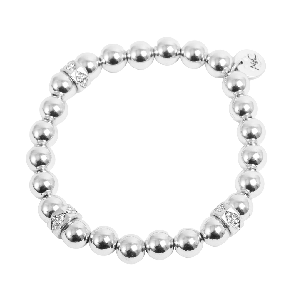 Armbånd med kuler og krystaller, S - A&C Oslo - Design Collection