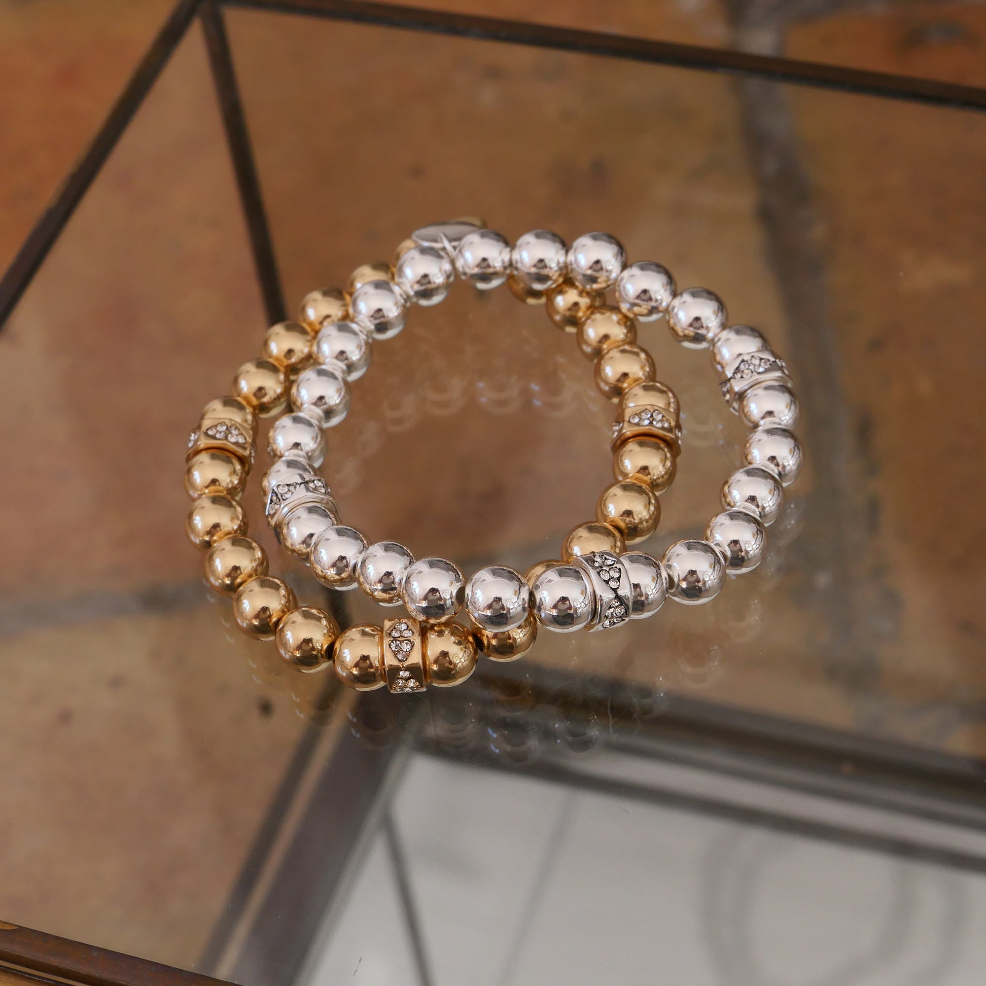 Armbånd med kuler og krystaller, S - A&C Oslo - Design Collection_2