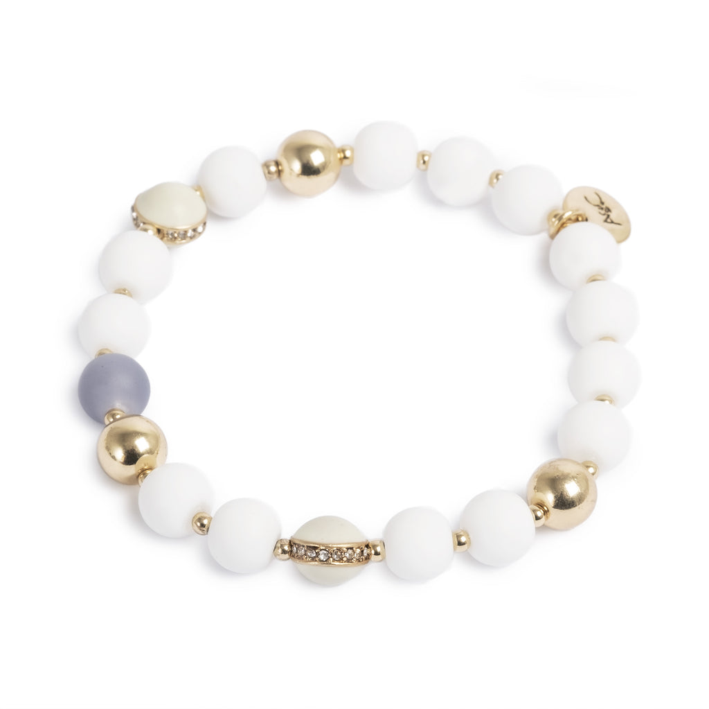 Armbånd med kuler, White Dreams