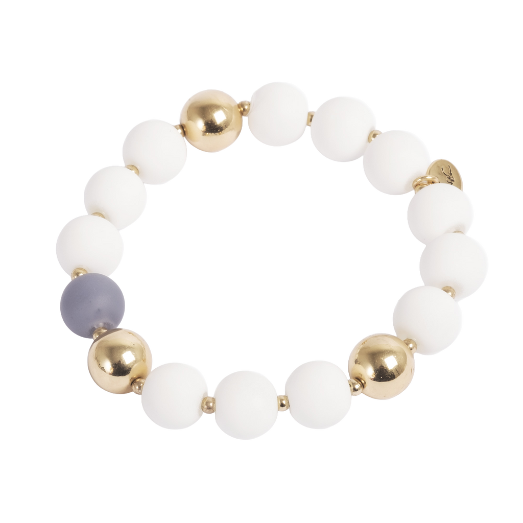 Armbånd med store kuler, White Dreams - A&C Oslo - Design Collection