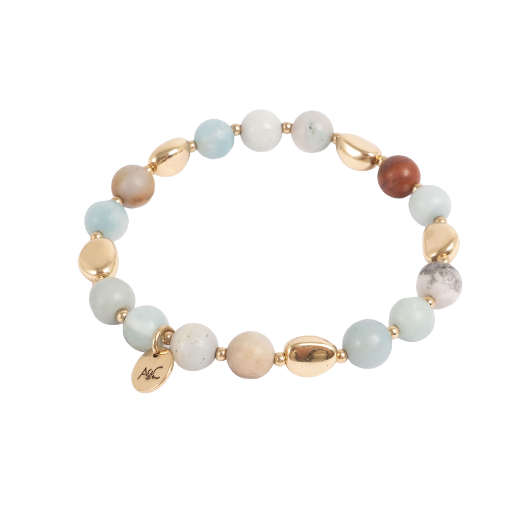 Armbånd, amasonitt, Serenity - A&C Oslo - Design Collection