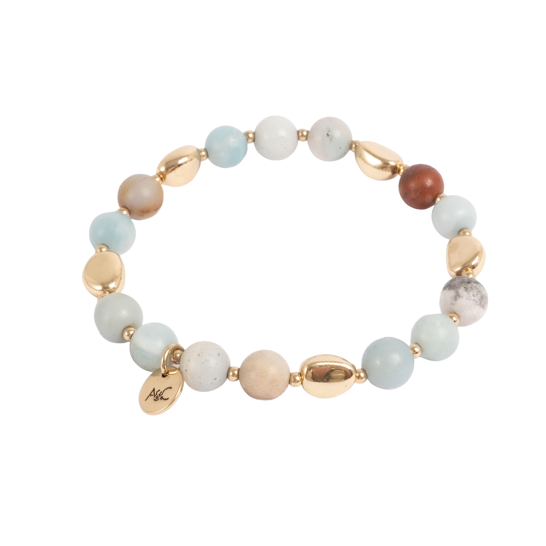 Armbånd, amasonitt, Serenity - A&C Oslo - Design Collection