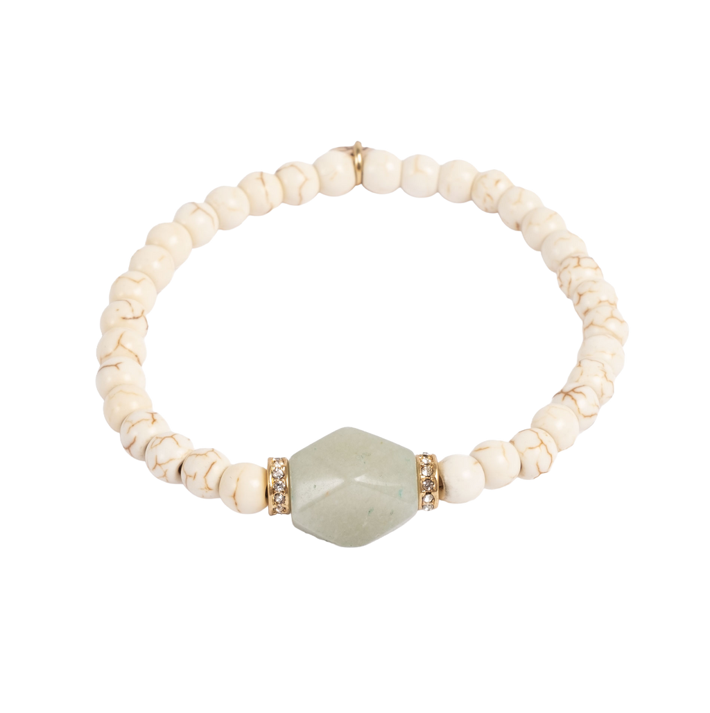 Armbånd, aventurin, Serenity - A&C Oslo - Design Collection