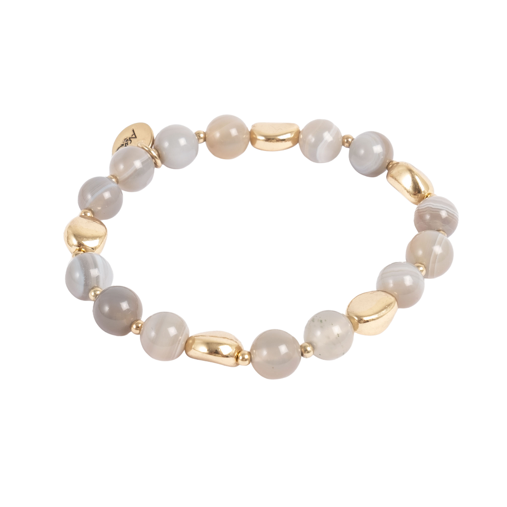 Armbånd, agat, Sandy Beach - A&C Oslo - Design Collection