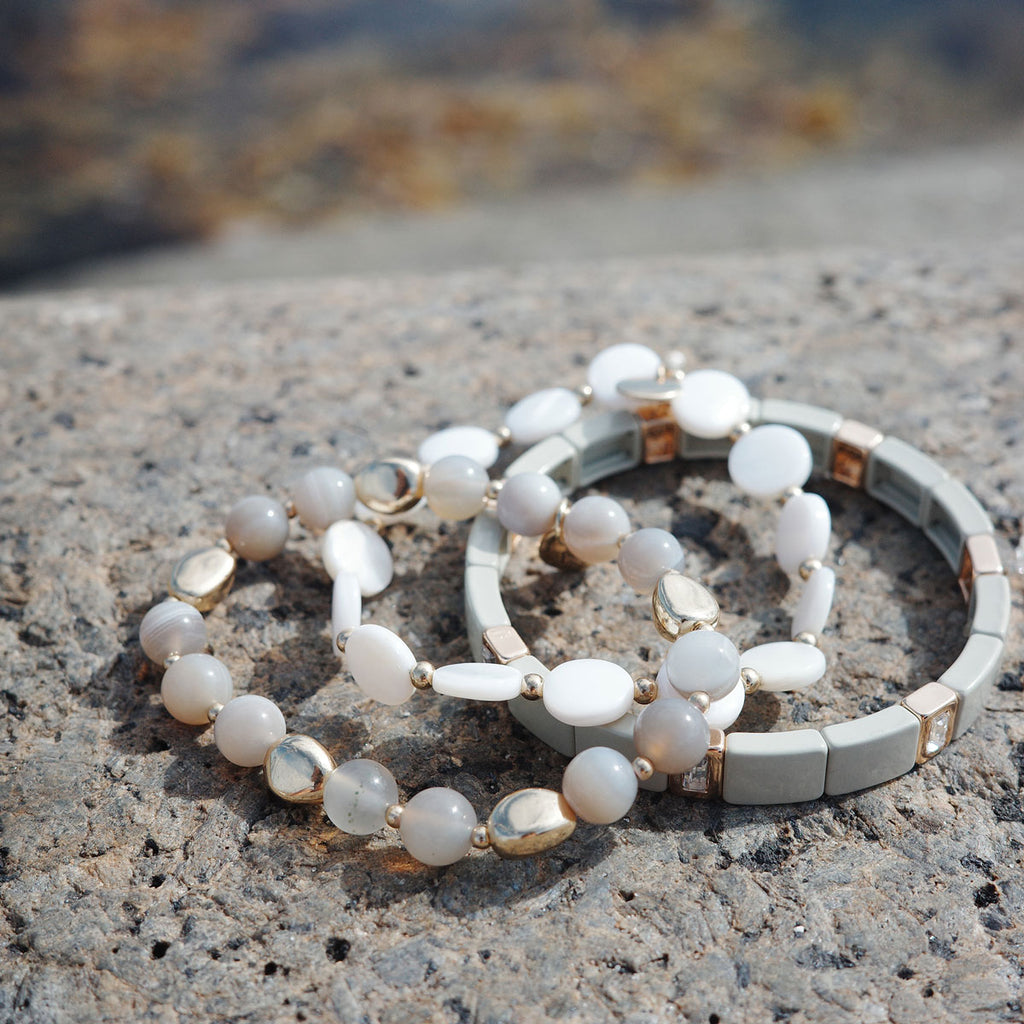 Armbånd, agat, Sandy Beach - A&C Oslo - Design Collection_3