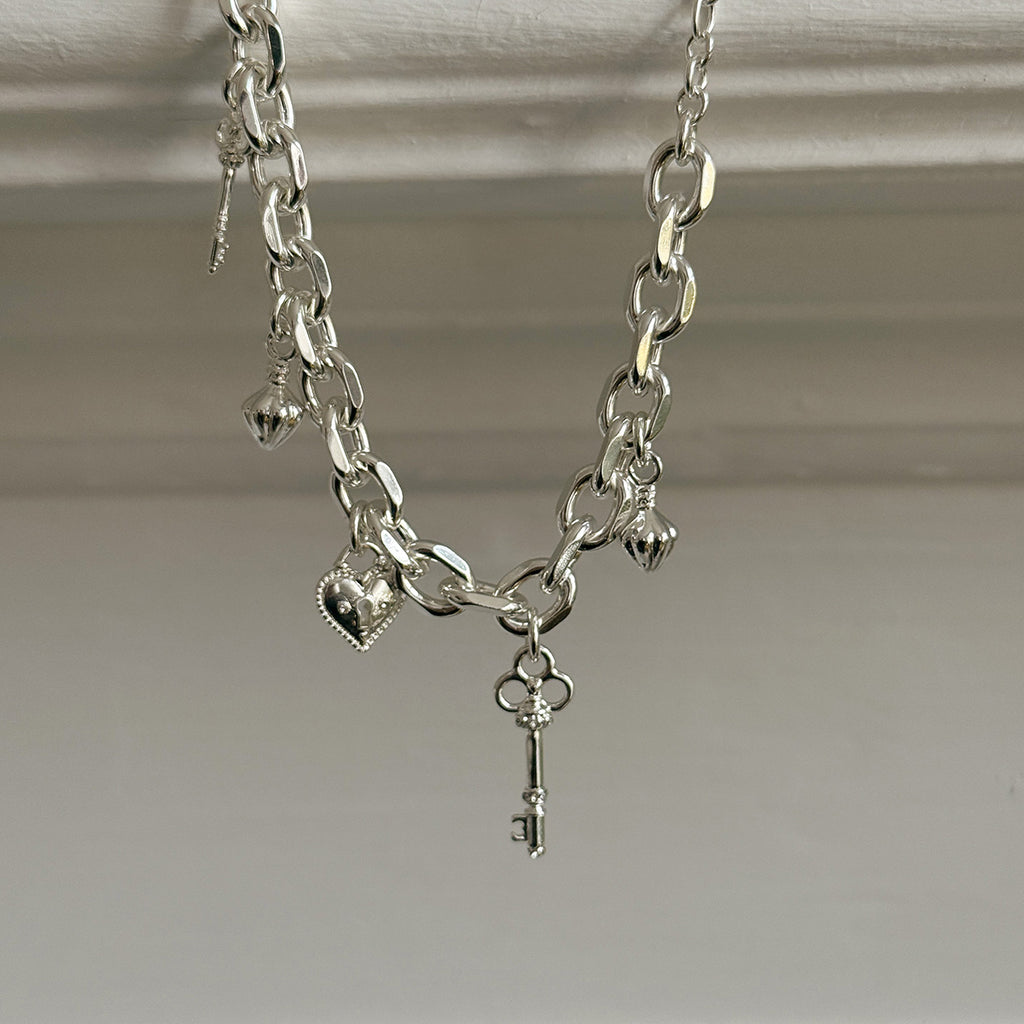 Armbånd med charms, Open My Heart S